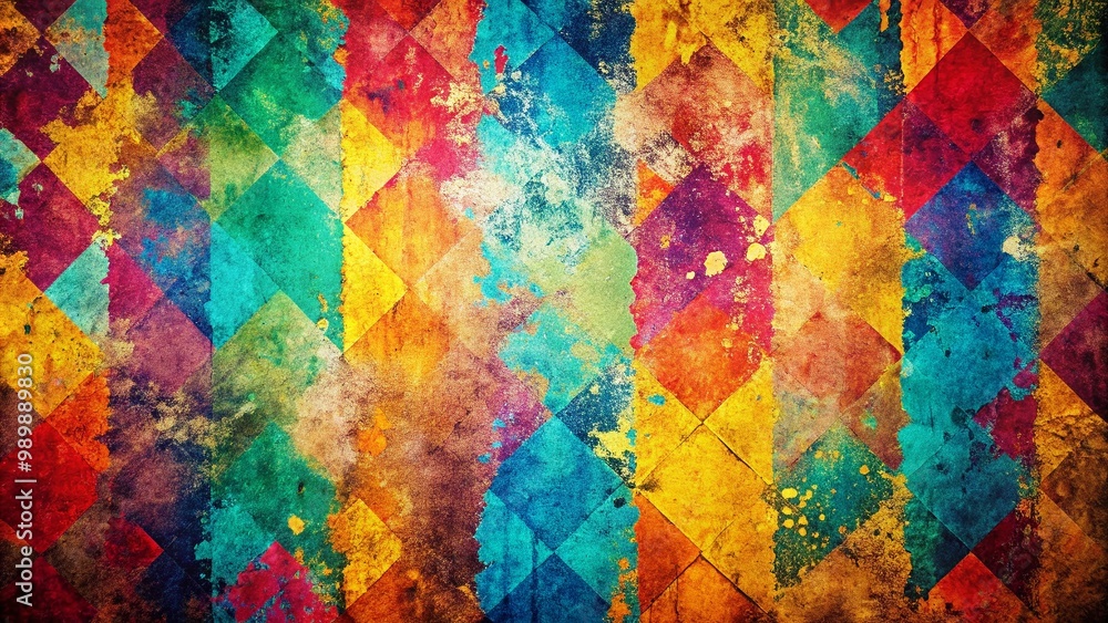 Aufkleber distressed grunge pattern with textured background for creative design projects and artistic use