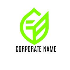 Fototapeta premium Nature green business logo design