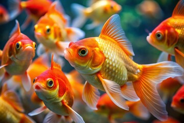 Fototapeta premium Fascinating Insights into Goldfish Memory and Cognitive Abilities in Aquatic Life Studies