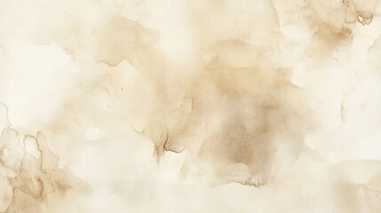 A painting of a cloudy sky with a light brown background