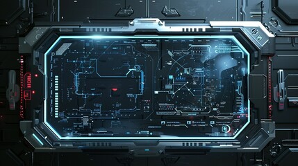Fototapeta premium Innovative Frames and Headers for HUD UI: Design Callouts, Pointers, and Info Dialogs