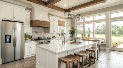 Modern Kitchen with a Rustic Touch