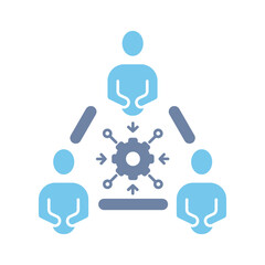 collaboration concept line icon. Simple element illustration. collaboration concept outline symbol design.