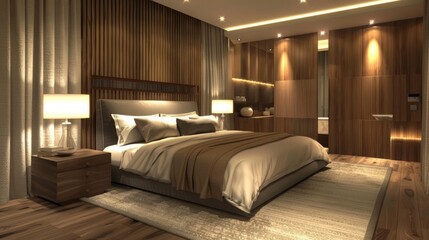 bedroom bed apartment design hotel