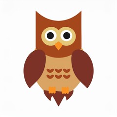 owl illustration isolated on white