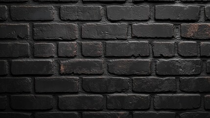 Brick black wall pattern block stone arrangement rustic dark background