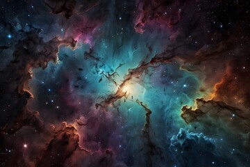 Galaxy Nebula ( colorful nebula with stars in the galaxy)