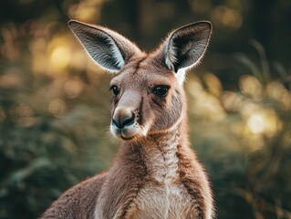 Fototapeta premium kangaroo isolated on metal background