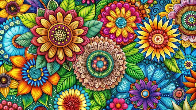 Intricate Zentangle Flower Designs for Creative Projects and Relaxation Inspired Art Activities
