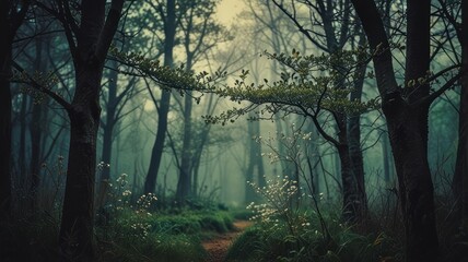 Obraz premium Mystical Forest Path