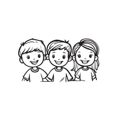 Kids or children icon symbol. Happy kids concept. Vector illustration