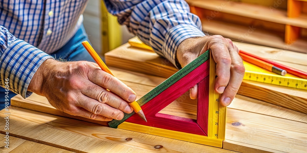 Poster Mastering the Speed Square: A Step-by-Step Guide to Accurately Finding Angles in Woodworking