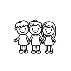 Kids or children icon symbol. Happy kids concept. Vector illustration