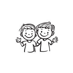 Kids or children icon symbol. Happy kids concept. Vector illustration