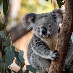 Naklejka premium koala isolated on cute background