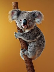 Naklejka premium koala isolated on cute background