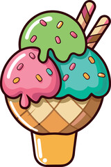 illustration of a ice cream