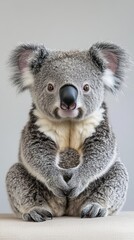 Fototapeta premium koala isolated on paper background