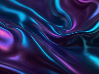 Obraz premium Blue and purple metallic fluid.