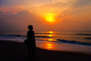 Fototapeta premium Beautiful atmosphere of the sea and sky.