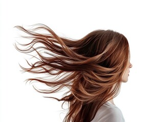 Naklejka premium woman with long hair