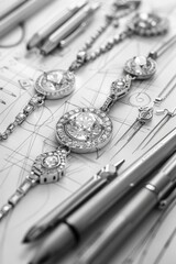 Jewelry Design Sketch.