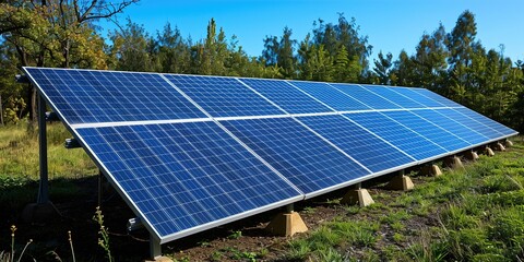 solar panels on the roof