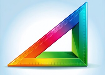 Pythagorean Triangle Illustration with Right Angles and Hypotenuse for Educational Purposes