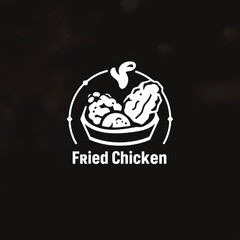 Obraz premium A delicious bowl of fried chicken served with crispy sides, likely enjoyed at a casual dining spot in the evening