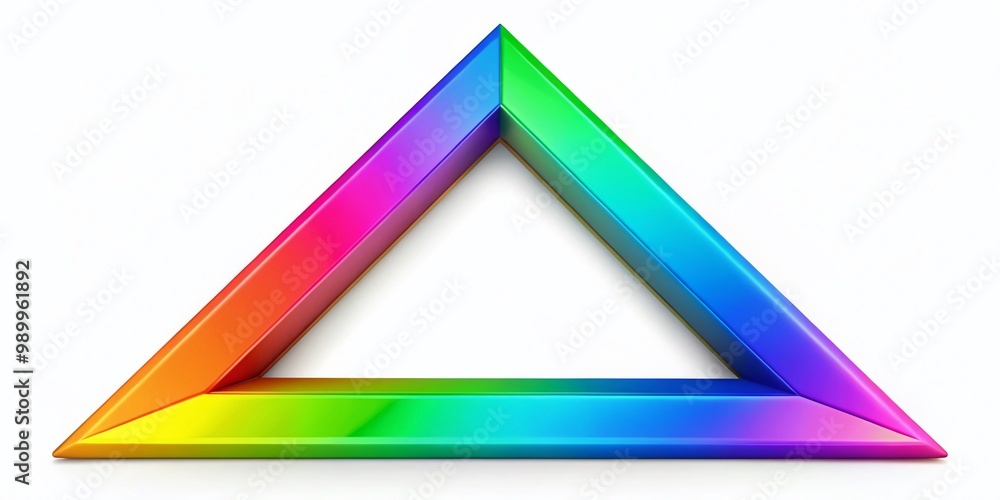 Poster right triangle symbol for geometry, mathematics, education, and design use in various applications