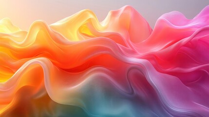 Obraz premium Abstract Colorful Fluid Waves