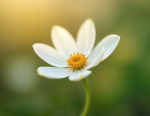 Spring Nature Seasonal Background with Colorful Flowers and Bright Sunny Sky

