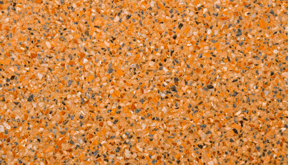 Orange terrazzo floor texture background