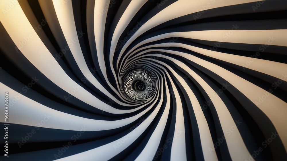 Aufkleber abstract lines twisting into spiral shapes, forming a hypnotic and mesmerizing pattern.