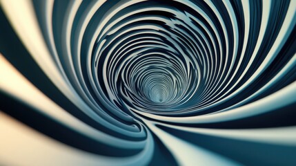 Abstract lines twisting into spiral shapes, forming a hypnotic and mesmerizing pattern.