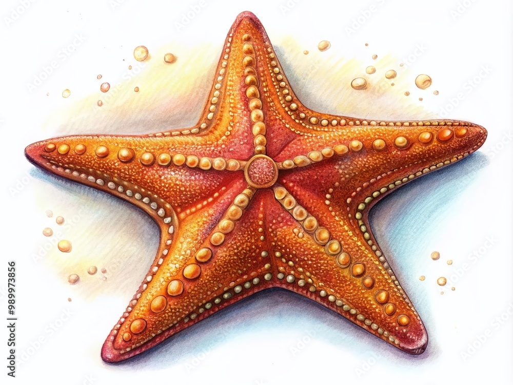 Poster simple and fun starfish drawing tutorial for beginners with step-by-step instructions and tips
