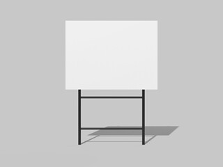 3D Rendered Blank Signage Mockup
