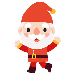Funny Santa Claus, Merry Christmas and happy new year