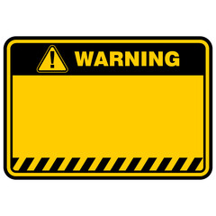 Warning, sign and board vector