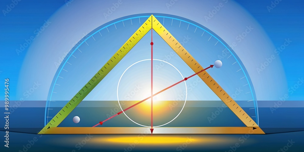 Poster understanding the 135 degree angle in geometry with clear illustrations and visual representations