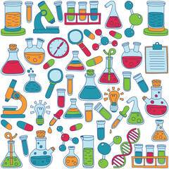 Science element illustration set