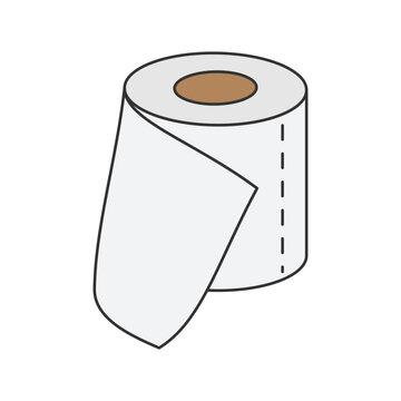 recommend clip art: Simple tissue paper icons vector illustration, tissue roll, tissue icon in lineal color style