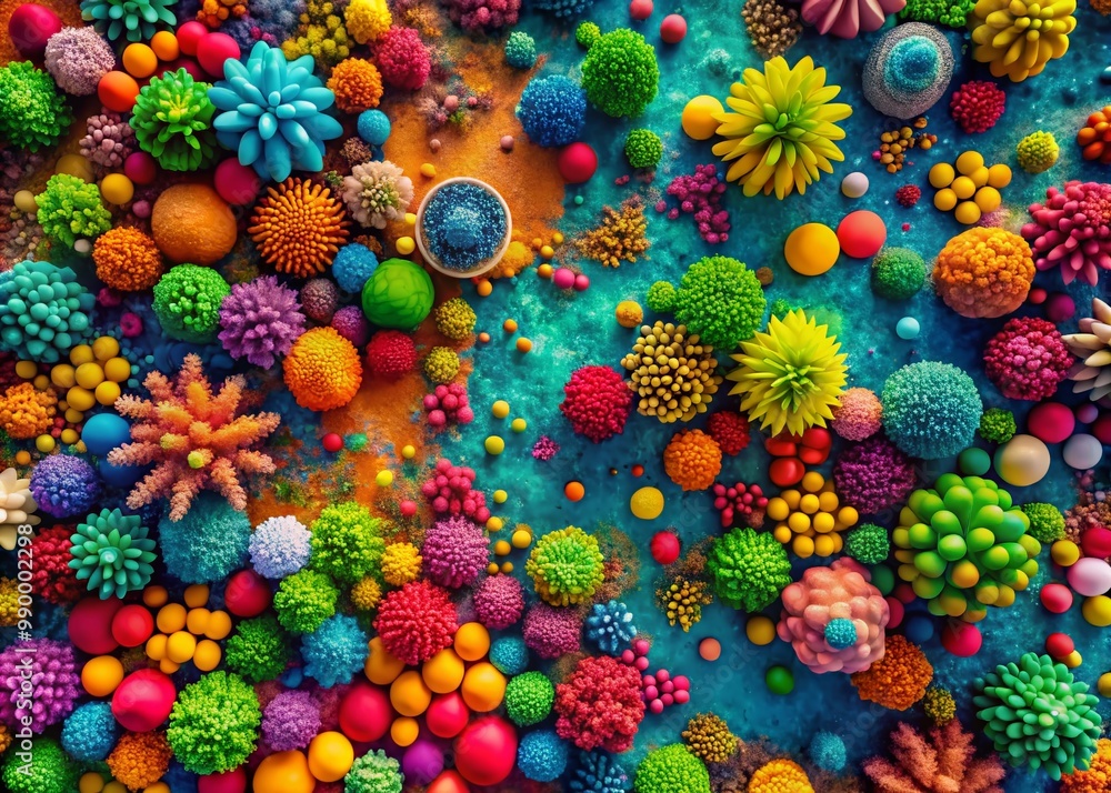 Poster vibrant abstract background with colorful shapes and textures for creative projects and designs