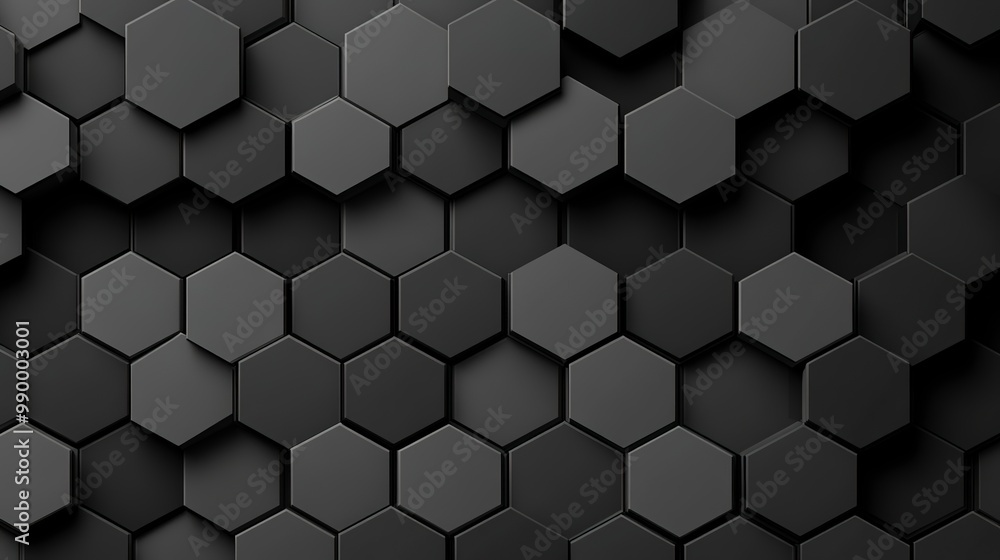 Poster vector abstract geometric seamless technology gray and black cube square paper background. surface c