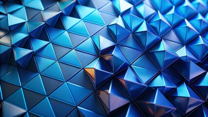 Vibrant Blue Triangles Abstract Background for Creative Projects and Digital Designs