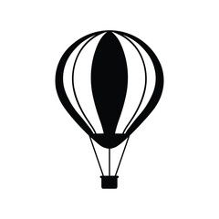 Fototapeta premium Silhouette .Air balloon .Adobe Illustrator Artwork.