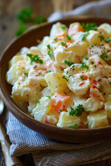  Classic potato salad: a light and creamy summer side dish with fresh vegetables