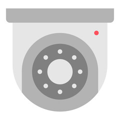 Illustration of CCTV Flat Icon