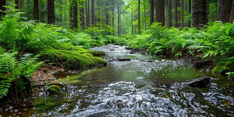 river in the forest