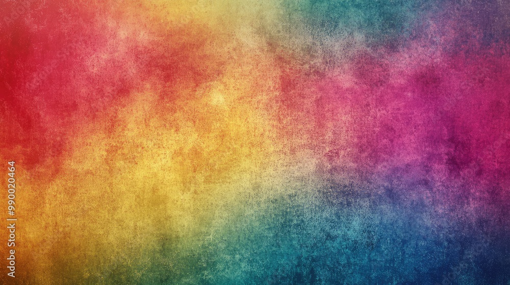 Poster a retro gradient background with vivid colors, featuring subtle grain for a textured, nostalgic desi